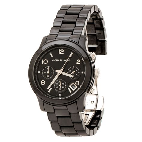 michael kors damenuhr mk5162|Michael Kors Ceramic Chronograph Quartz Black Dial Watch .